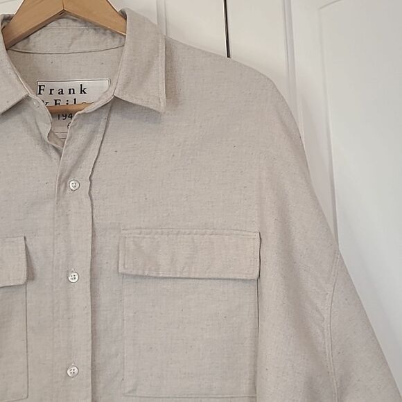 Frank & Eileen MCLOGHLIN Natural 100% Italian Brushed Cotton Canvas Size S NWOT - Picture 5 of 14